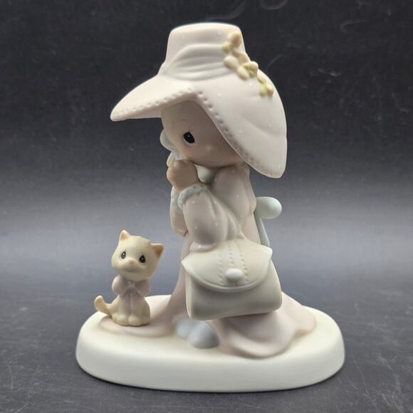 Precious Moments 1983 To A Very Special Mom Jonathan & David Mom with Cat - Picture 8 of 8